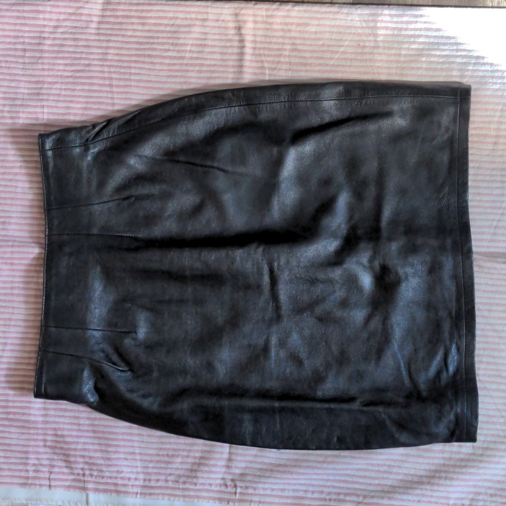 Black Leather Skirt